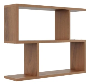 Nowoczesna półka na ścianę w kolorze orzech - Keller