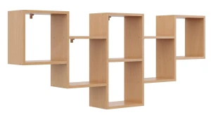 Minimalistyczna półka na ścianę w kolorze buk - Corsaro