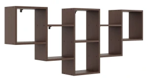 Skandynawska półka do biura w kolorze wenge - Corsaro