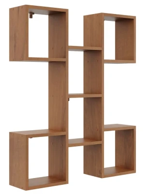 Nowoczesna półka na ścianę w kolorze orzech - Mirego