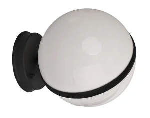 Okrągły kinkiet zewnętrzny czarny - N011-Hiflok