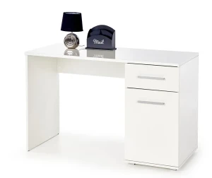 Białe biurko z szafką 120 cm - Kaloe