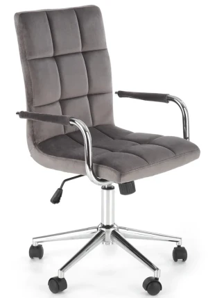 Szary młodzieżowy fotel do biurka obrotowy - Petuli 4X