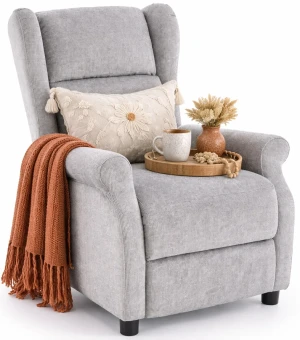 Popielaty fotel masujący - Nika 3X