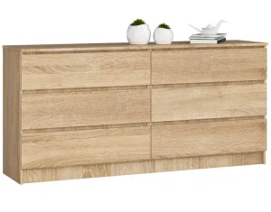 Komoda RTV z gładkim frontem dąb sonoma - Kali 3X