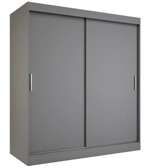 Antracytowa szafa przesuwna 180 cm - Erco 5X