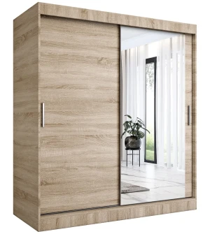 Szafa przesuwna dąb sonoma 180 cm - Massi 5X