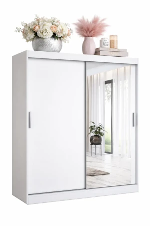 Biała szafa przesuwna 180 cm - Massi 5X