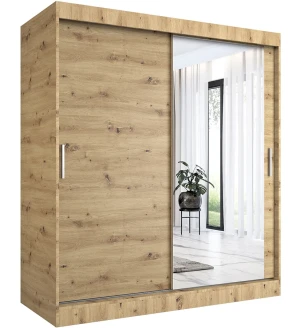 Szafa przesuwna dąb artisan 180 cm - Massi 5X