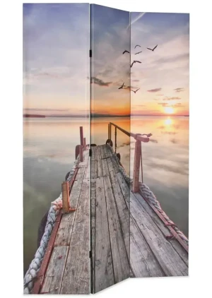 Parawan z nadrukiem jeziora - Lanard 4X 120 x 170 cm