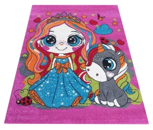 Dywan dla dziewczynki z księżniczką - Ovol