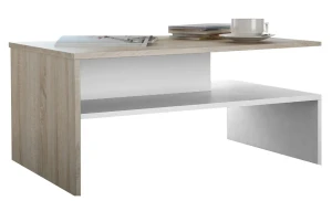 Skandynawska ława kawowa dąb sonoma+biały - Illermi