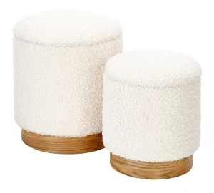 Komplet 2 puf ze schowkiem - ZUMBA