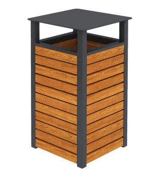 Drewniany kosz na śmieci 24 kolory - Akira