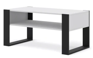 Białą ława kawowa z półką - Lyra 10X