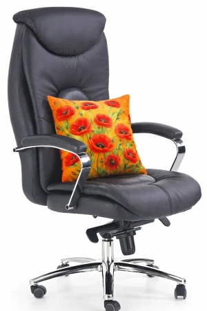 Ergonomiczne skórzane krzesło obrotowe Alormi - do 150 kg