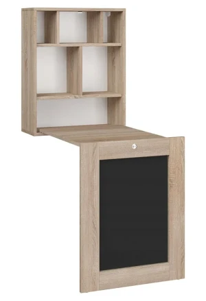 Składane biurko wiszące dąb sonoma - Fires