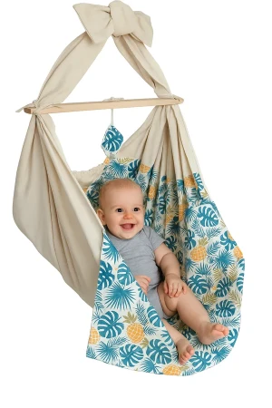 Wiszący bujak dla niemowlaka, dziecka na sprężynie - Kortado 3X