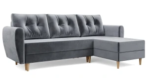 Popielaty narożnik rozkładany - Sinsiew 4X