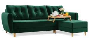 Zielony narożnik rozkładany - Sinsiew 4X