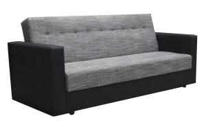 Wersalka rozkładana czarny + popielaty - Rutt