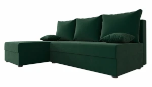 Narożnik rozkładany zielony - Nomi