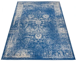 Ciemnogranatowy dywan pokojowy retro - Carmeno 4X