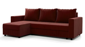 Burgundowy narożnik rozkładany - Nalim