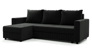 Czarny narożnik rozkładany - Nalim