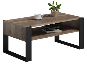 Ława kawowa dąb kolonialny + czarny - Bracio