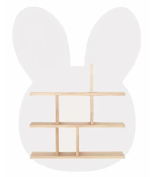 Biała półka dziecięca w kształcie króliczka - Sofario 3X