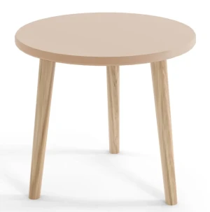 Okrągły skandynawski stolik do salonu macchiato - Geza 3X