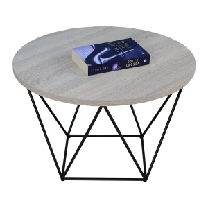 Loftowy stolik kawowy dąb sonoma - Tympa 4X