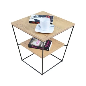 Industrialny stolik kawowy dąb lancelot - Celia 4X