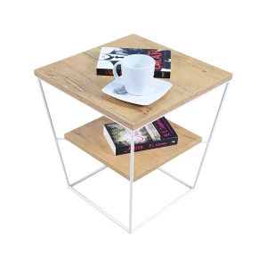 Dwupoziomowy stolik kawowy dąb lancelot - Celia 5X