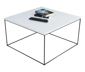 Minimalistyczny stolik kawowy z białym blatem  - Otax 4X