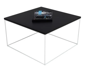 Minimalistyczny stolik kawowy z czarnym blatem - Otax 5X