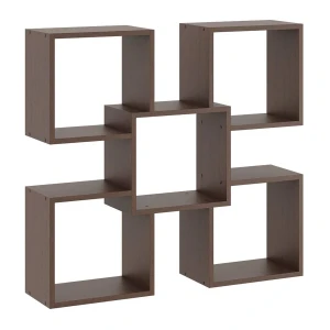 Minimalistyczna półka ścienna w kolorze wenge - Opifi