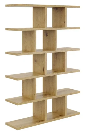 Minimalistyczny regał wiszący lub stojący dąb artisan - Adelo