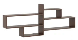 Minimalistyczna półka wisząca w kolorze wenge - Okri
