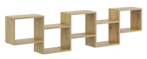 Nowoczesna półka ścienna w kolorze dąb artisan - Azerto
