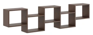 Minimalistyczna półka wisząca w kolorze wenge - Azerto
