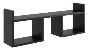 Czarna minimalistyczna półka wisząca - Dorsa