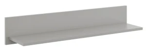 Szara minimalistyczna półka na ścianę - Lava