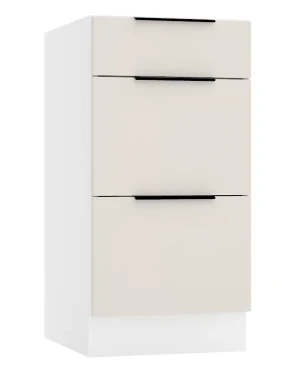 Dolna szafka kuchenna z szufladami beż piaskowy - Bixor 8X