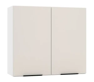 Górna szafka kuchenna 80 cm beż piaskowy - Bixor 33X