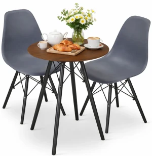 Zestaw stół kuchenny jesion 60 cm z 2 krzesłami - Nadikos 3X 2 kolory