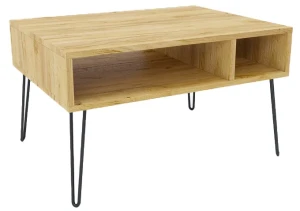 Minimalistyczny stolik kawowy dąb craft - Zorina 8X