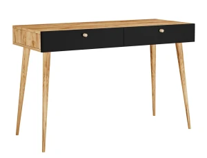 Biurko z szufladami dąb craft + czarny - Esto 6X