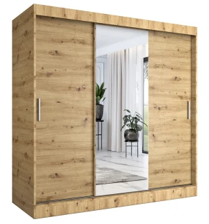 Szafa przesuwna dąb artisan 200 cm - Massi 6X